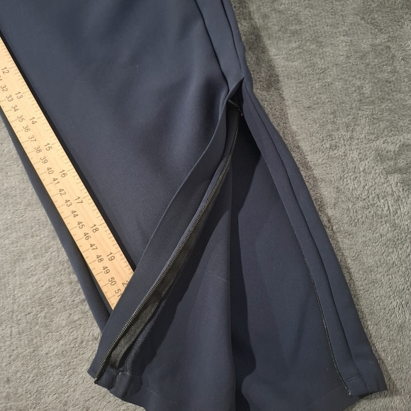 ATHLETA Navy Blue Metropolis Straight Leg Ankle Zip Athleisure Pants Size 6 NWT - Picture 6 of 13